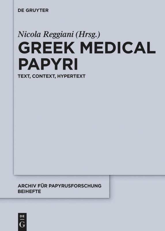 Vorderes Coverbild Greek Medical Papyri