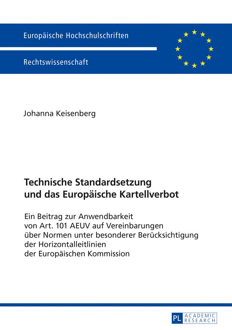 Vorderes Coverbild Technische Standardsetzung und das Europäische Kartellverbot
