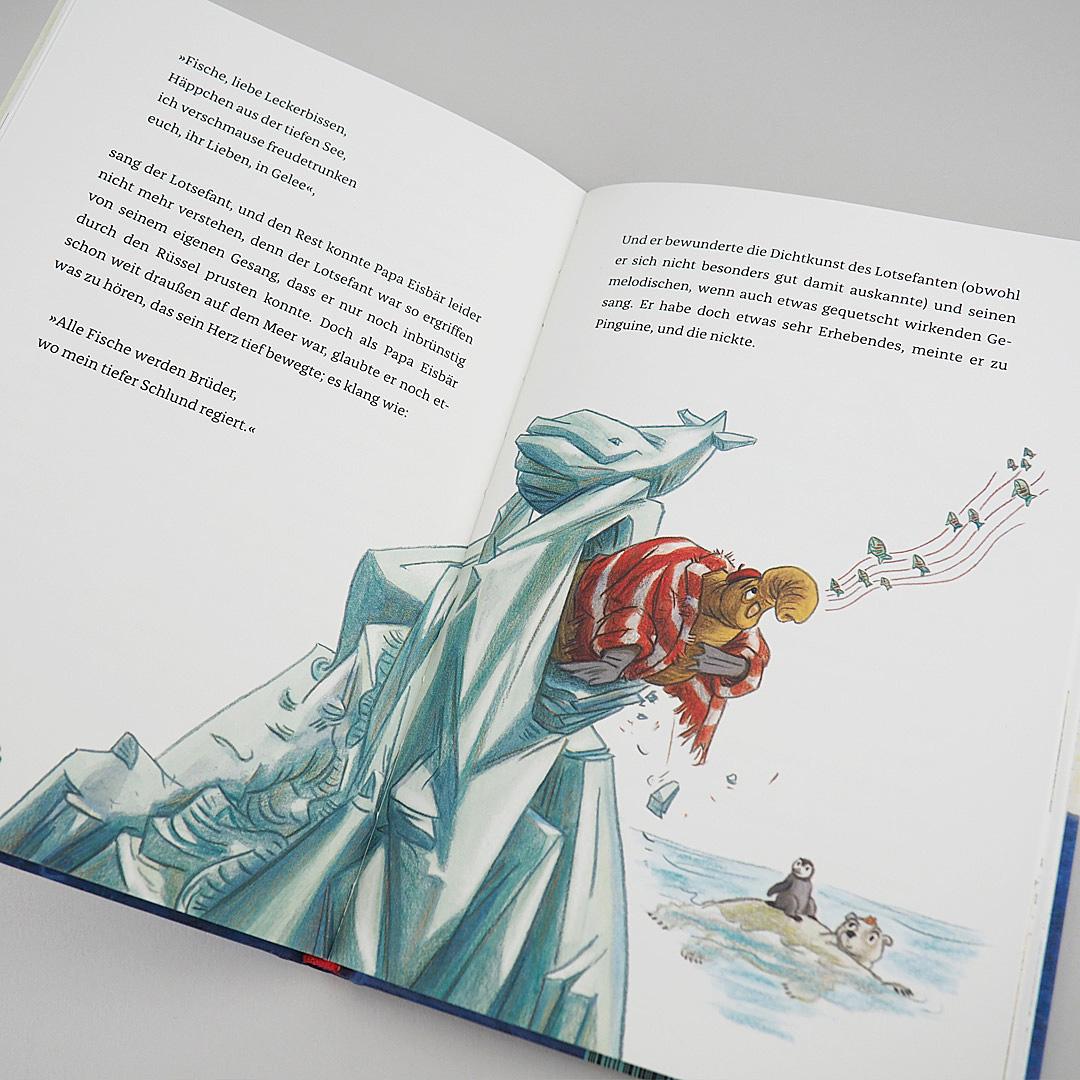 Beispielinhalt (Bild) Pelle und Pinguine - Kein Problem, sagt Papa Eisbär