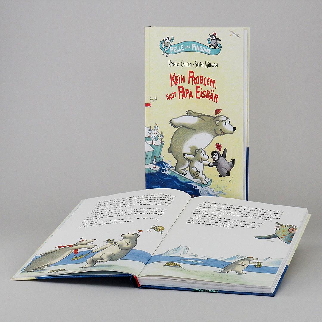 Beispielinhalt (Bild) Pelle und Pinguine - Kein Problem, sagt Papa Eisbär