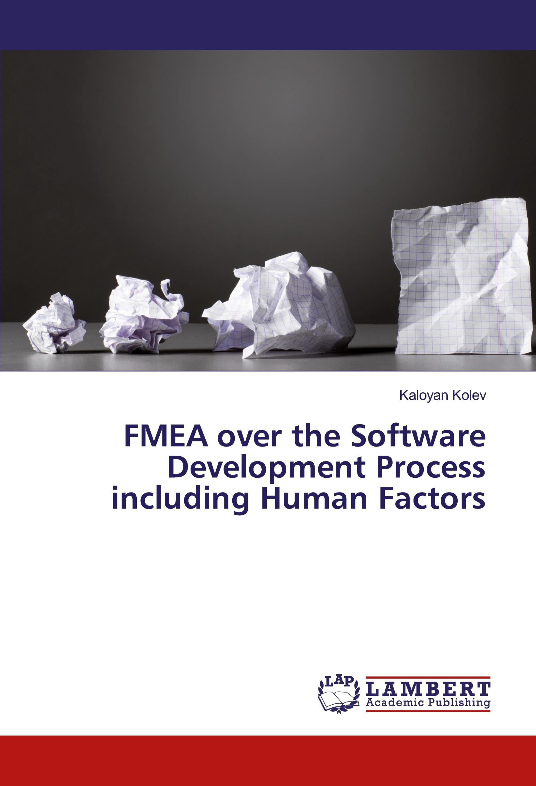 Vorderes Coverbild FMEA over the Software Development Process including Human Factors