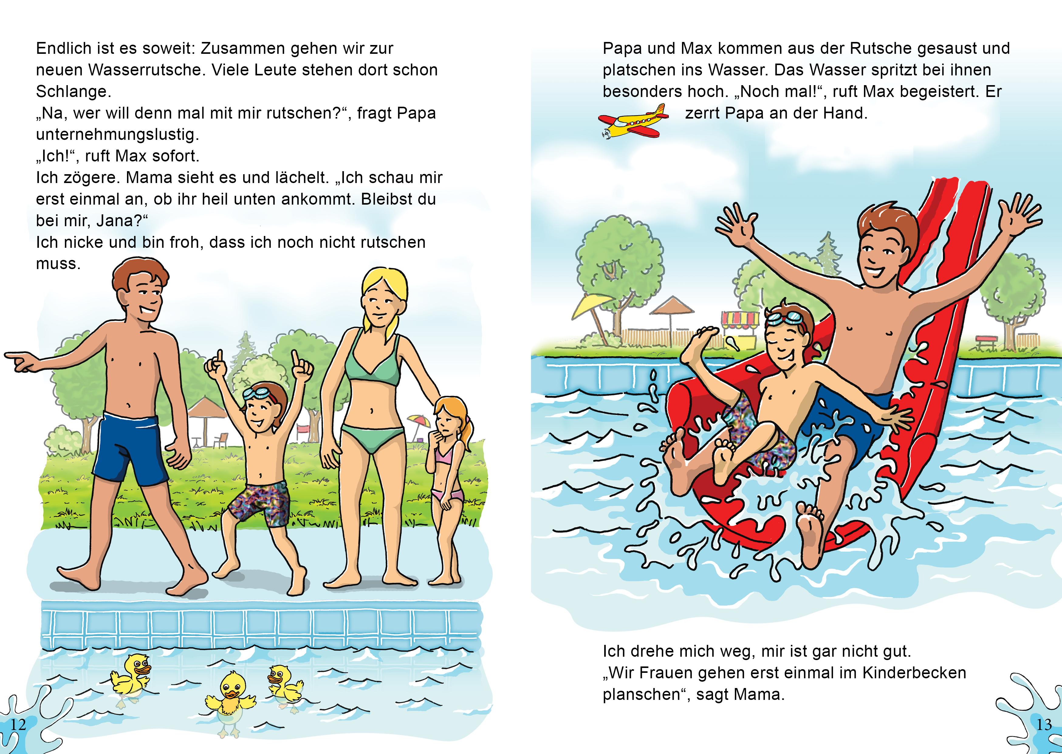Beispielinhalt (Bild) Wie Jana ihre Angst vor dem Wasser verliert