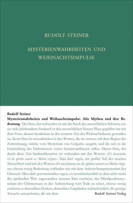 Vorderes Coverbild Mysterienwahrheiten und Weihnachtsimpulse