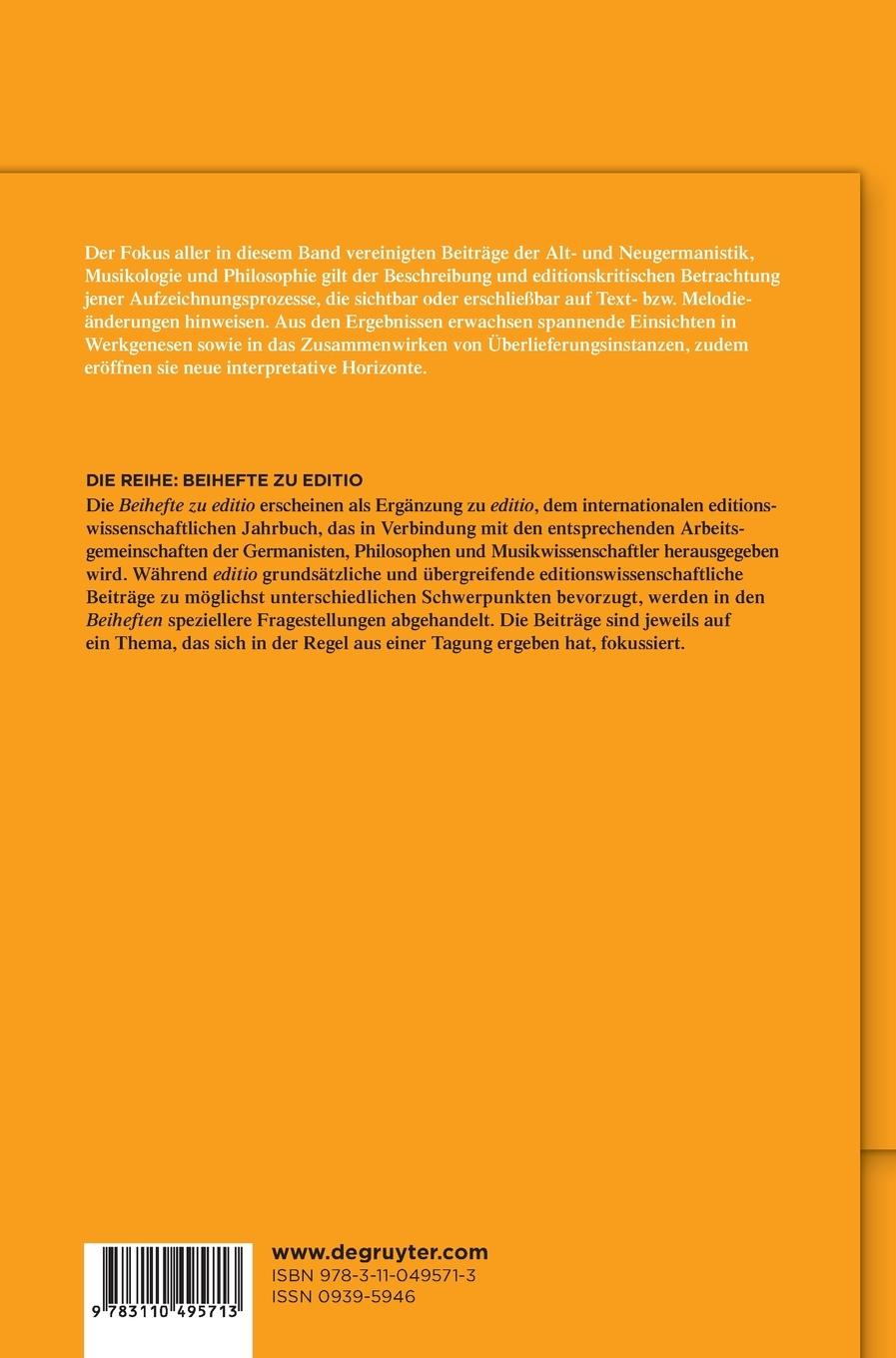 Rückseitencover Textrevisionen