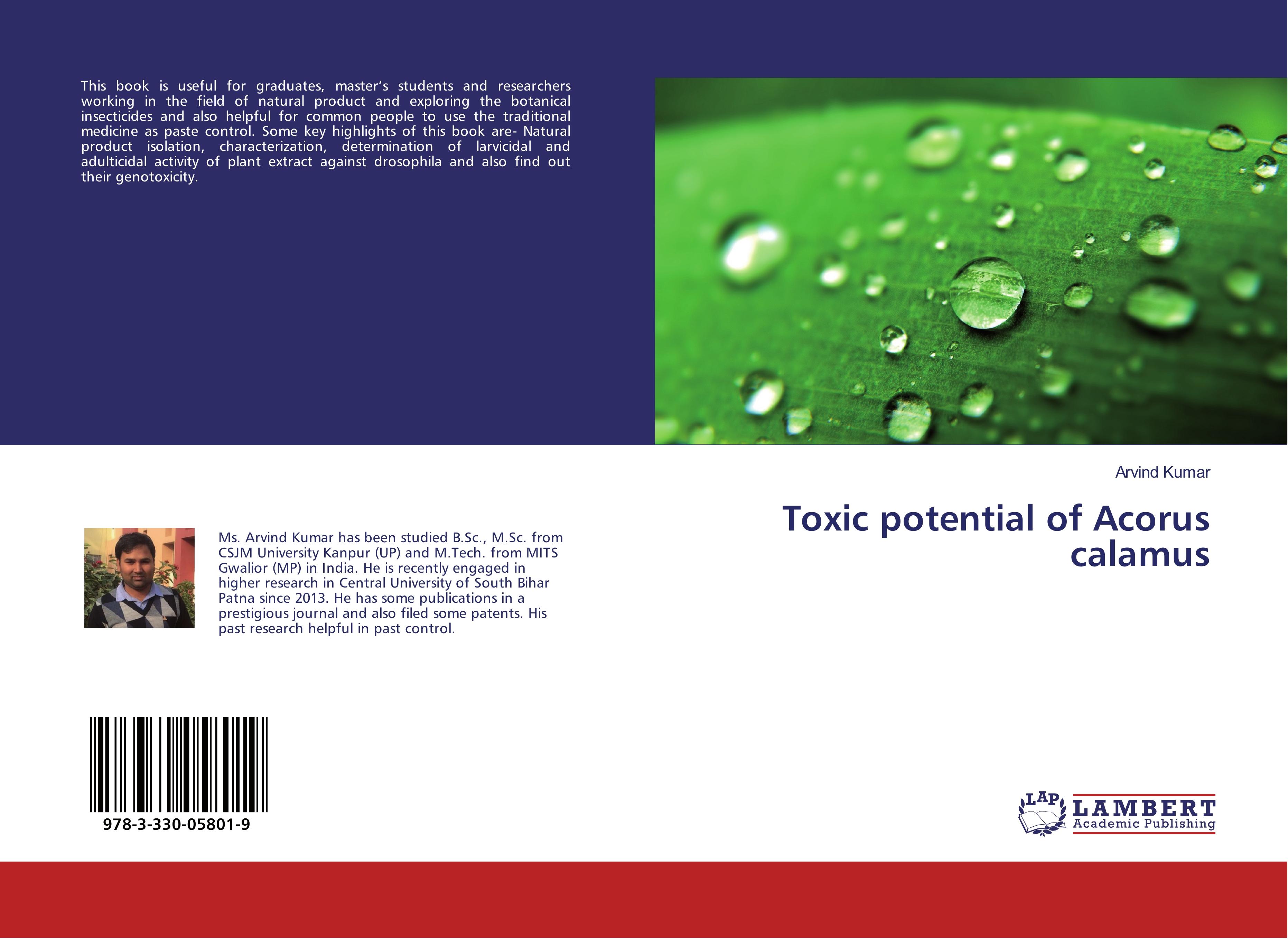 Vorderes Coverbild Toxic potential of Acorus calamus