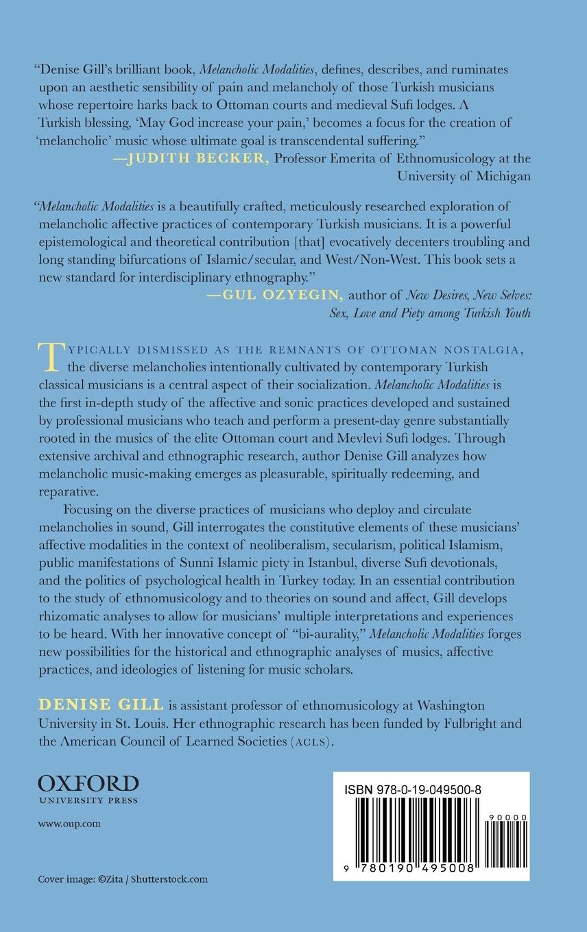 Rückseitencover Melancholic Modalities