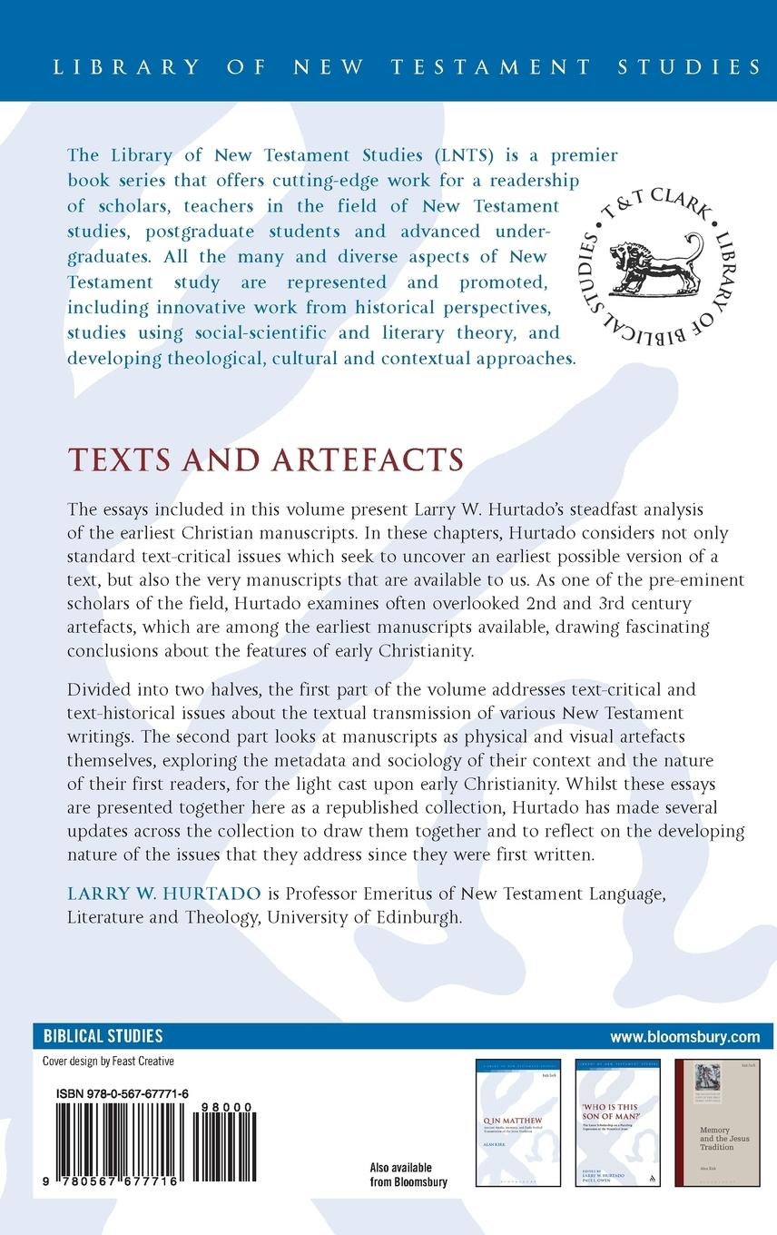Rückseitencover Texts and Artefacts