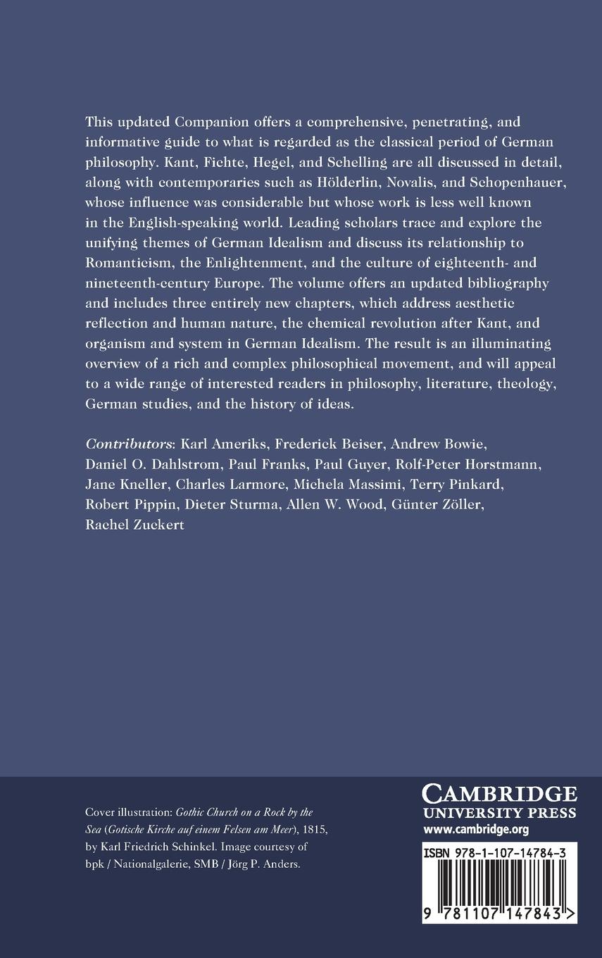 Rückseitencover The Cambridge Companion to German Idealism