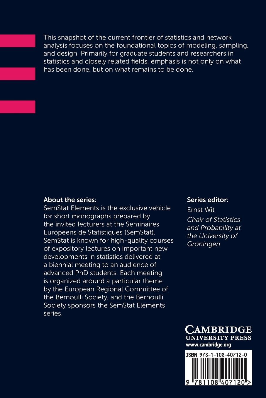 Rückseitencover Topics at the Frontier of Statistics and Network Analysis