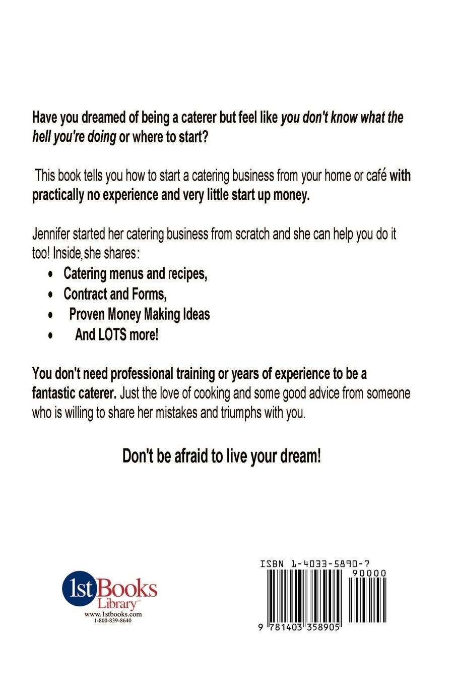 Rückseitencover How to Start a Catering Business