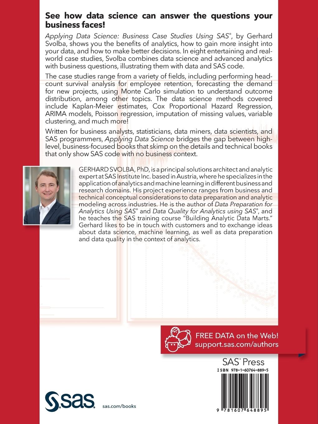 Rückseitencover Applying Data Science