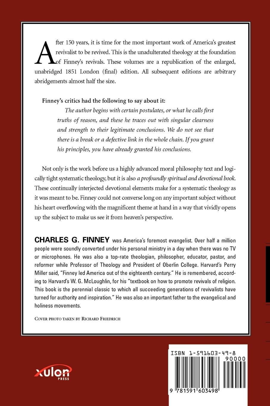 Rückseitencover Lectures on Systematic Theology Volume 2