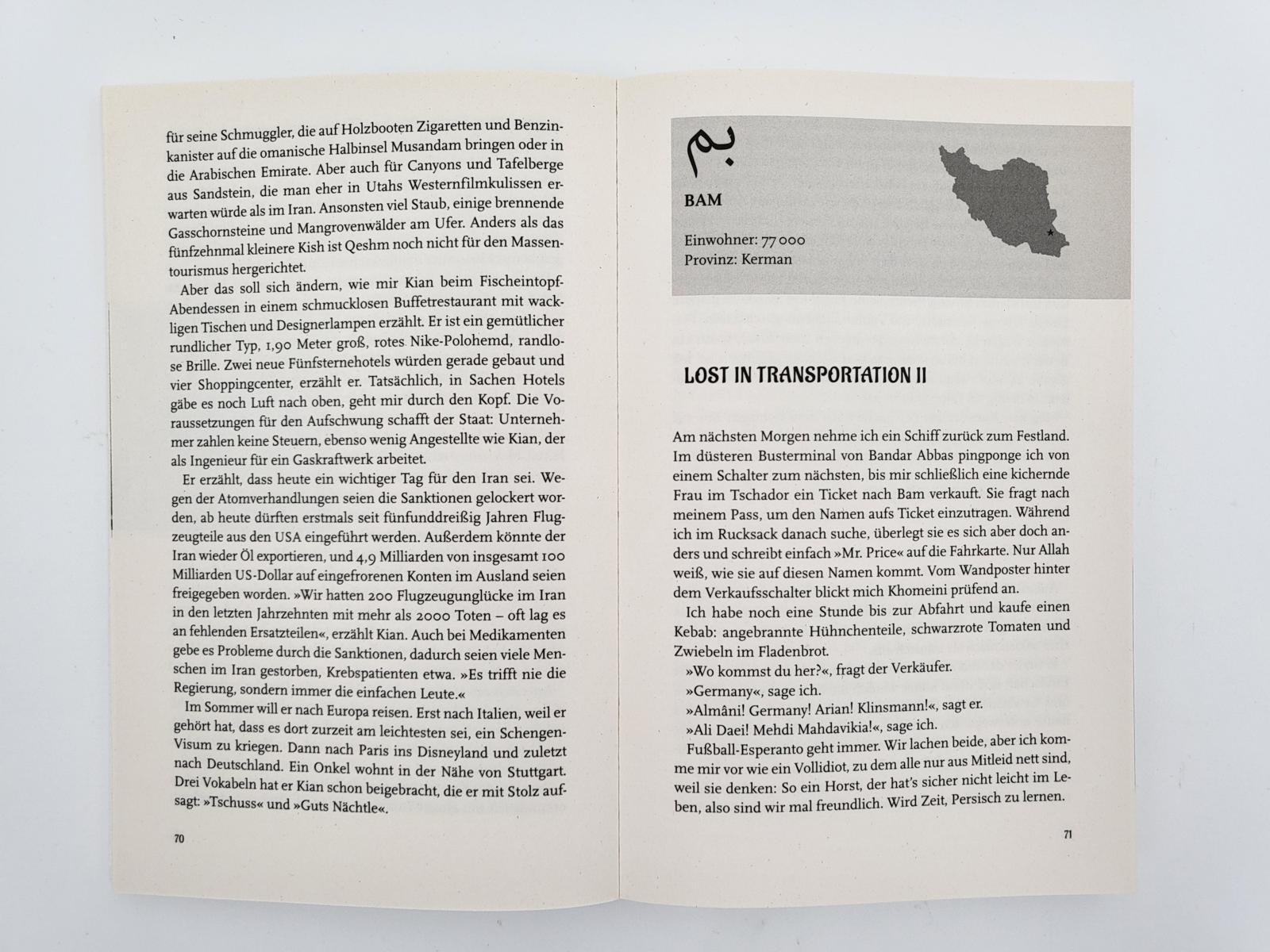 Beispielinhalt (Bild) Couchsurfing im Iran