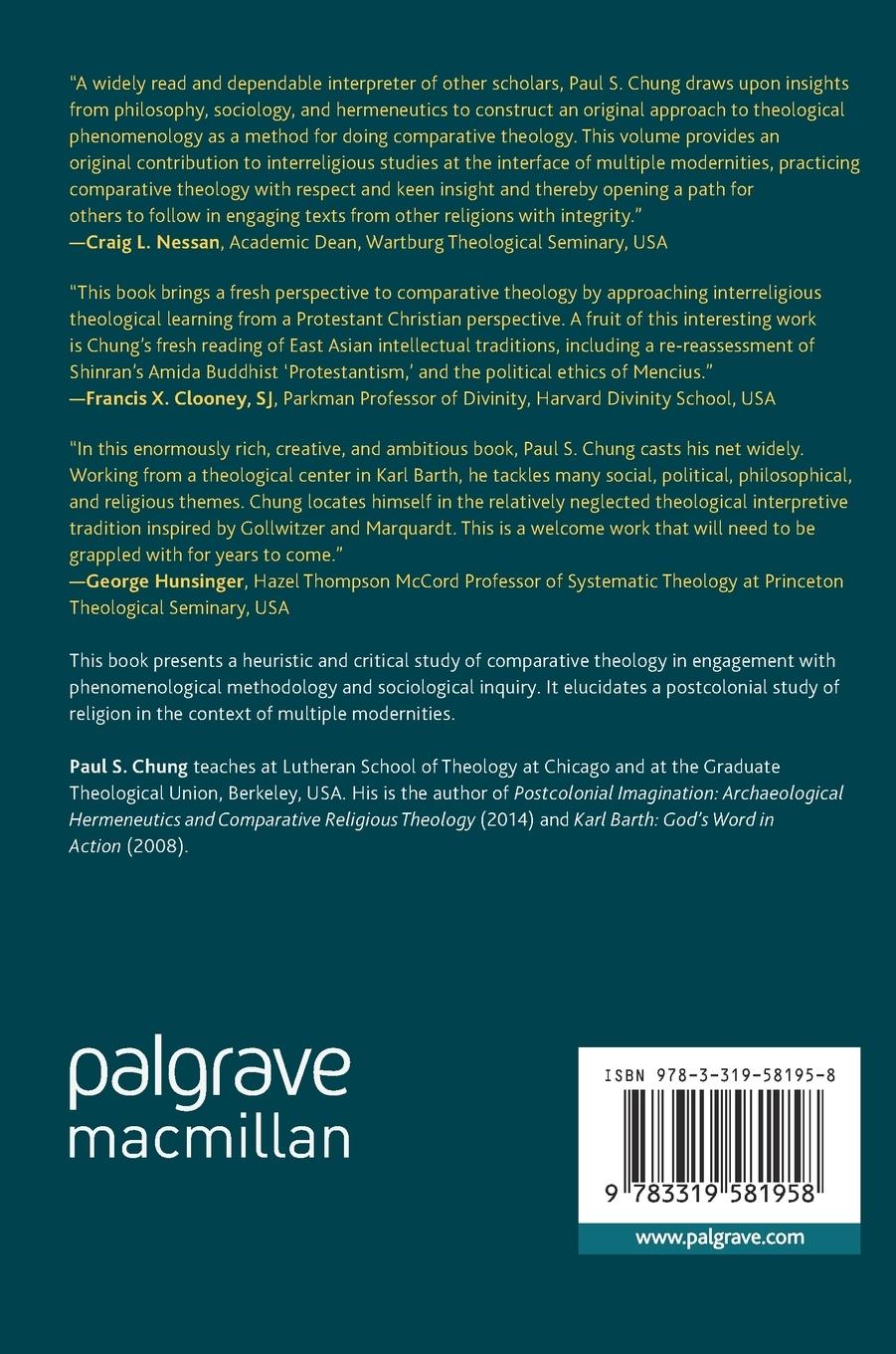 Rückseitencover Comparative Theology Among Multiple Modernities