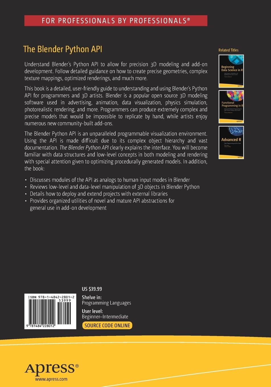 Rückseitencover The Blender Python API