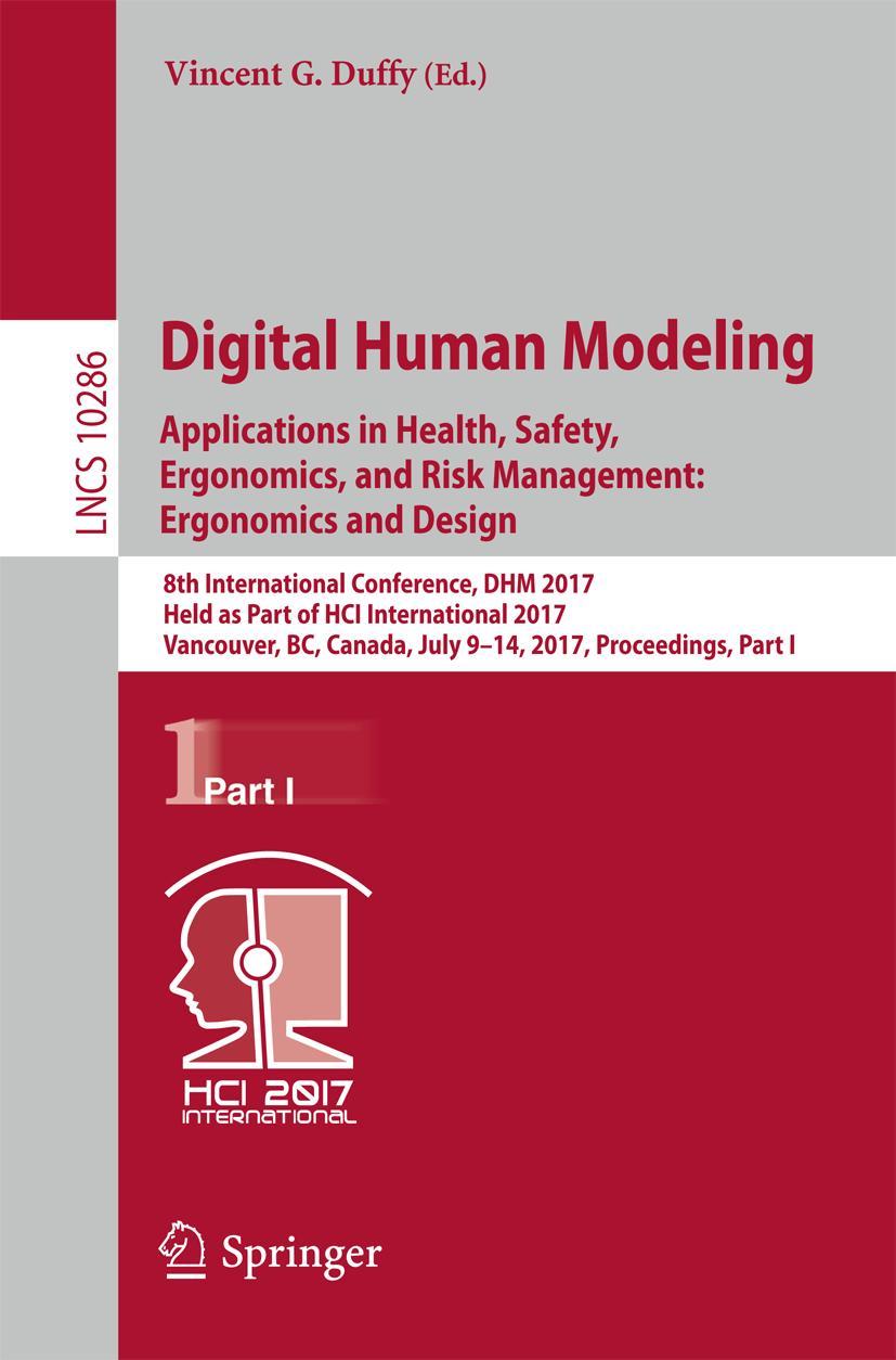 Vorderes Coverbild Digital Human Modeling. Applications in Health, Safety, Ergonomics, and Risk Management: Ergonomics and Design