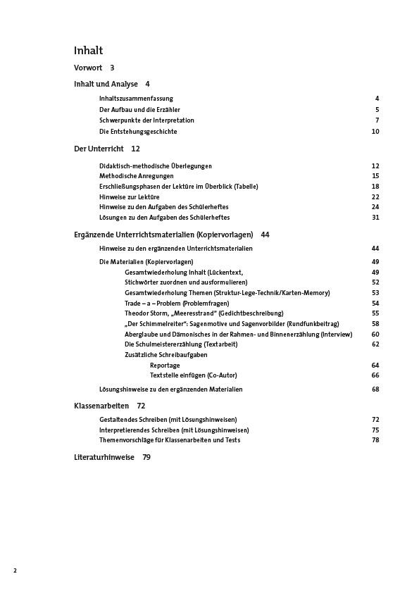 Beispielinhalt (Bild) Der Schimmelreiter, Theodor Storm