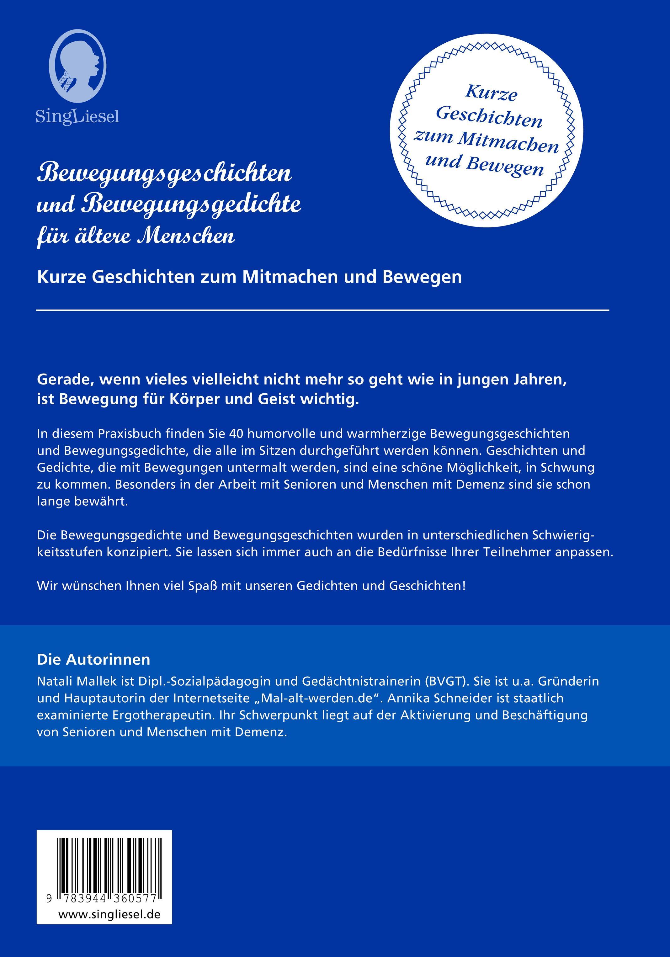 Beispielinhalt (Bild) Bewegungsgeschichten für Senioren