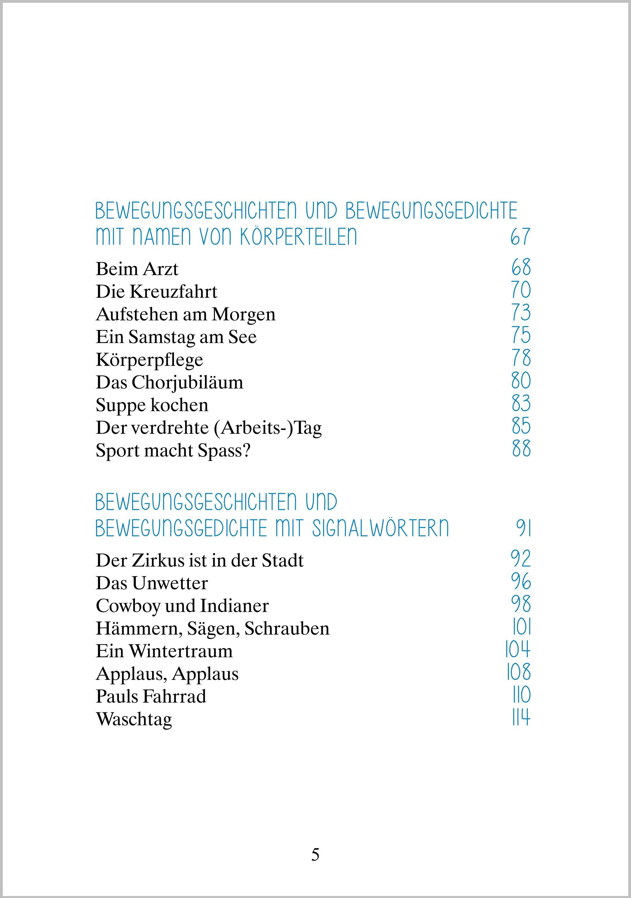 Beispielinhalt (Bild) Bewegungsgeschichten für Senioren