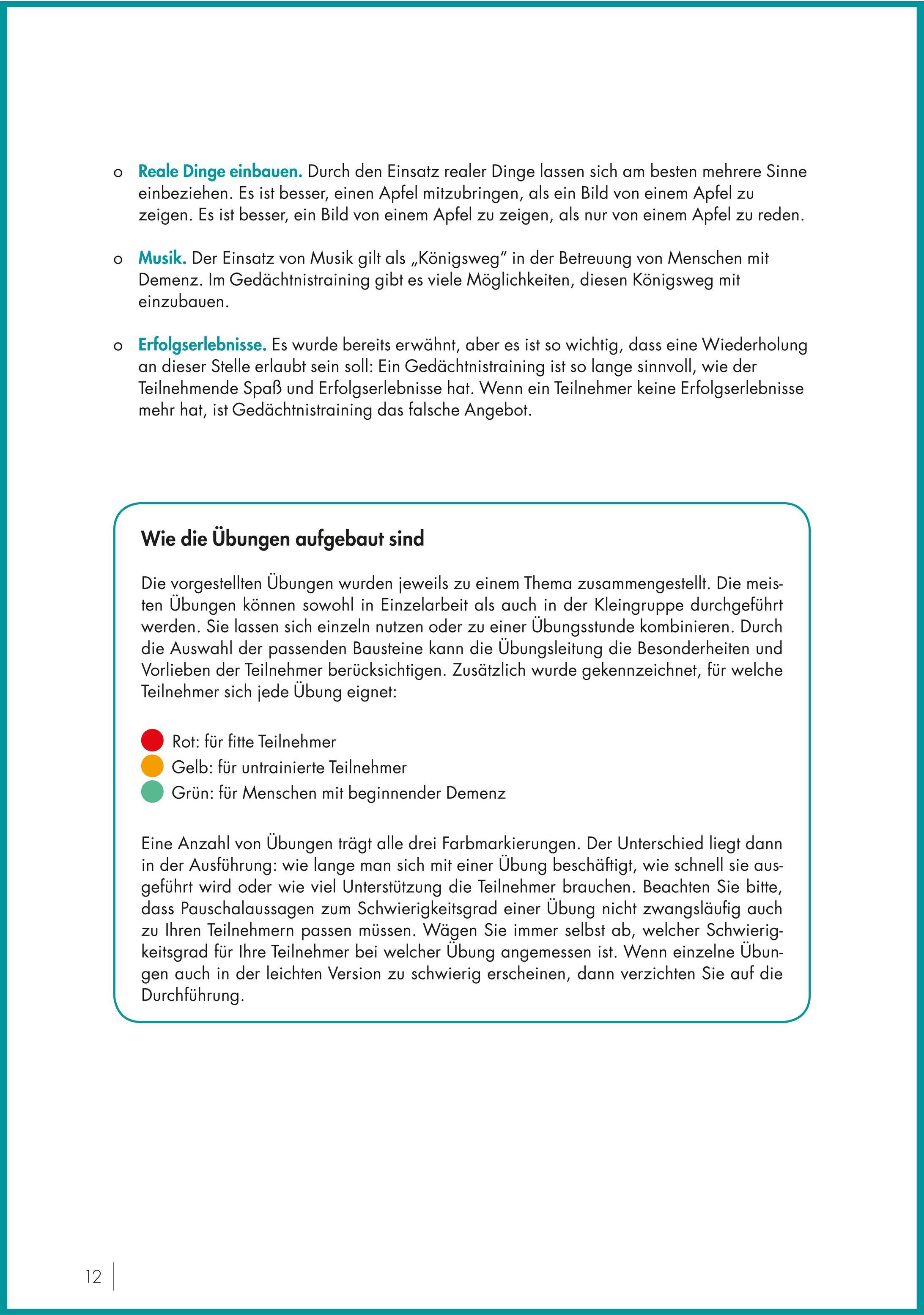 Beispielinhalt (Bild) Gedächtnistraining nach Jahreszeiten