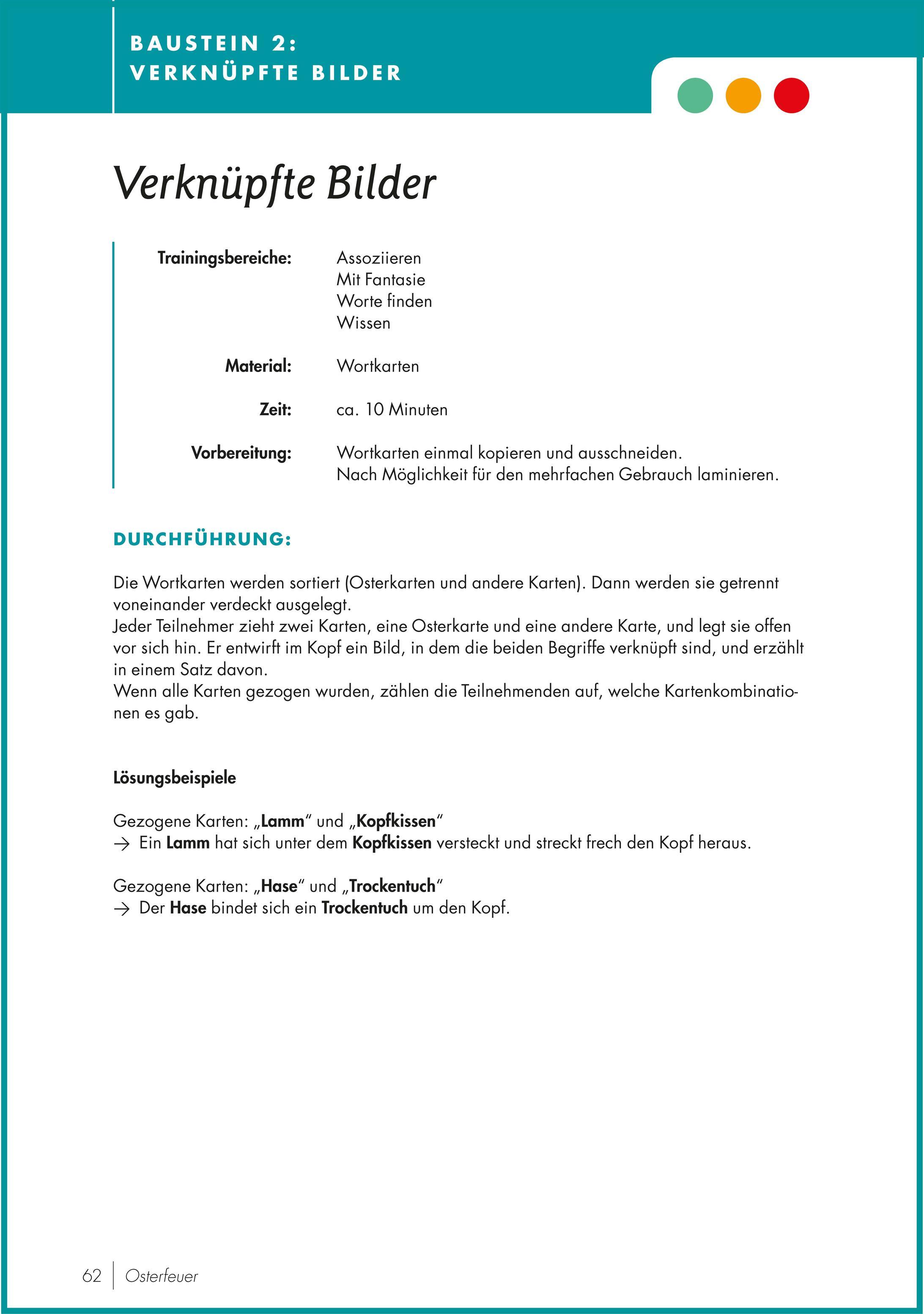 Beispielinhalt (Bild) Gedächtnistraining nach Jahreszeiten