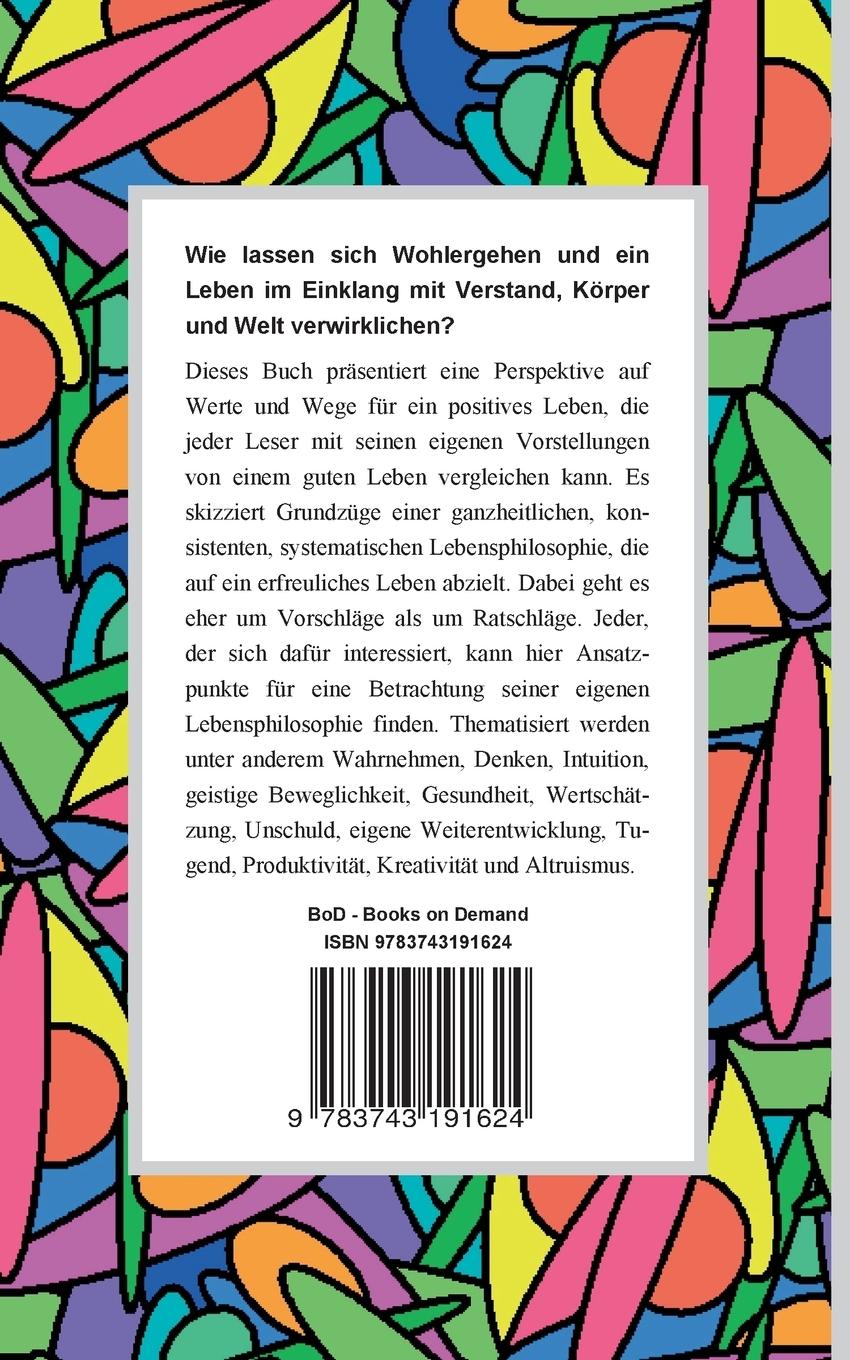 Rückseitencover Werte und Wege für ein positives Leben