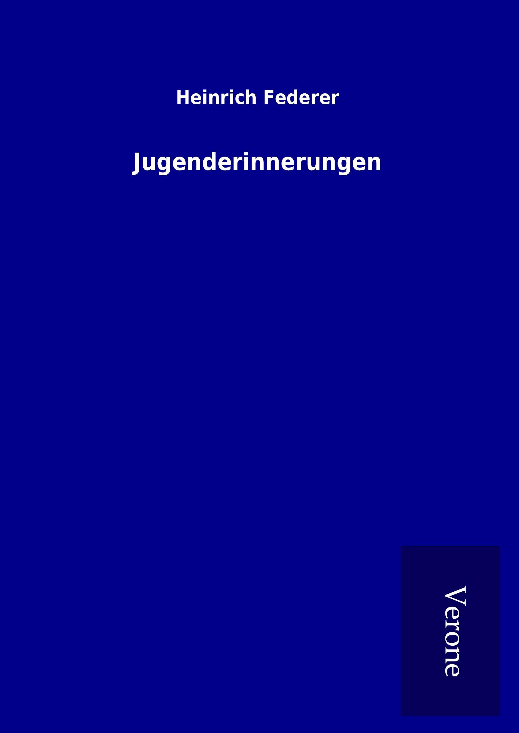 Vorderes Coverbild Jugenderinnerungen