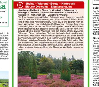 Beispielinhalt (Bild) Motorradkarte Lüneburger Heide 1 : 200 000