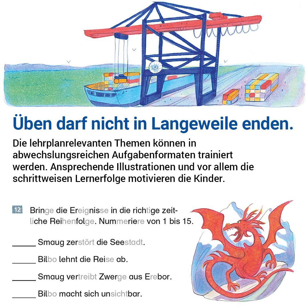 Beispielinhalt (Bild) Das Übungsheft Lesen 6