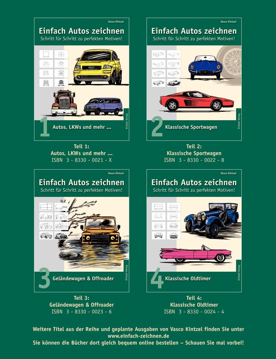 Rückseitencover Einfach Autos zeichnen - Schritt für Schritt zu perfekten Motiven!