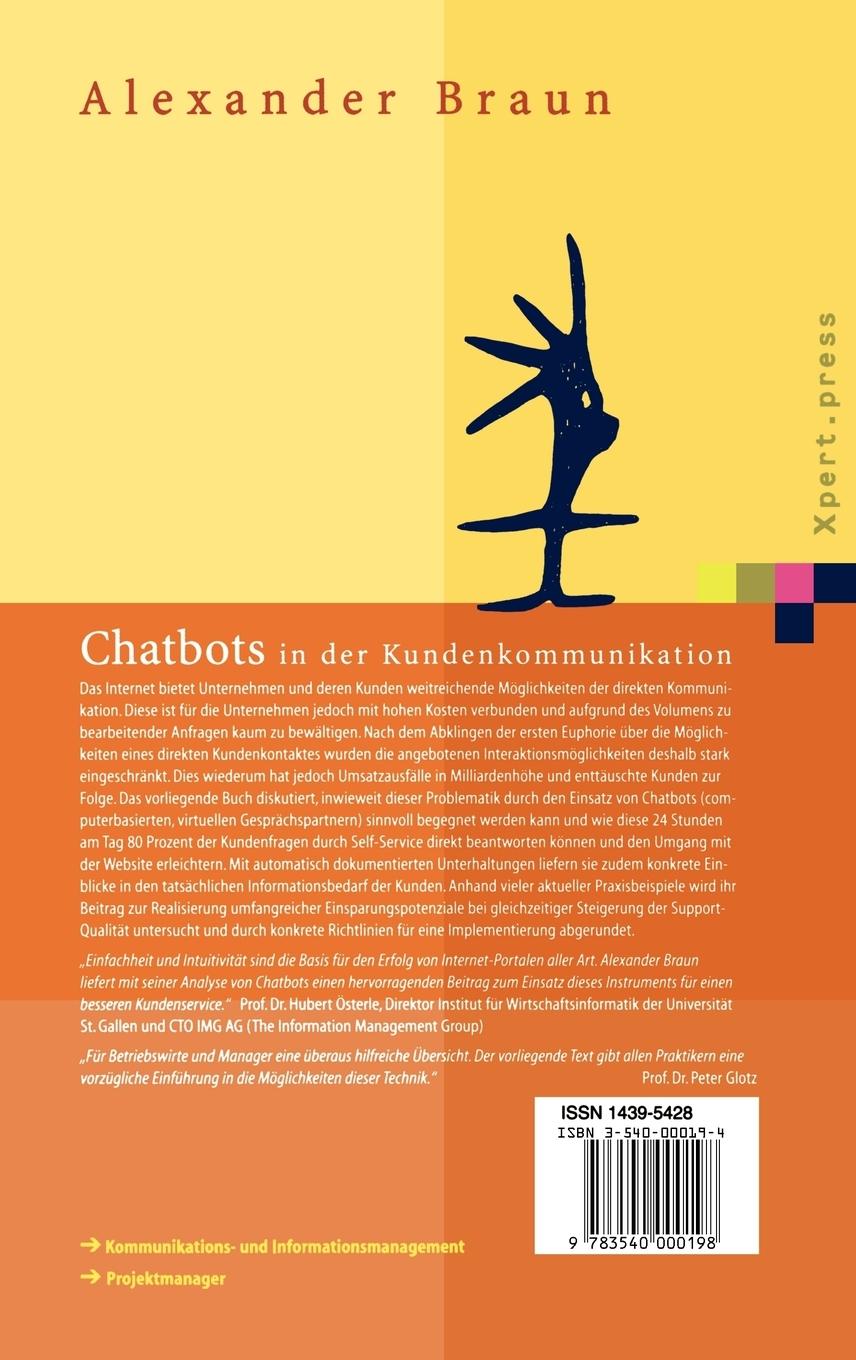 Rückseitencover Chatbots in der Kundenkommunikation