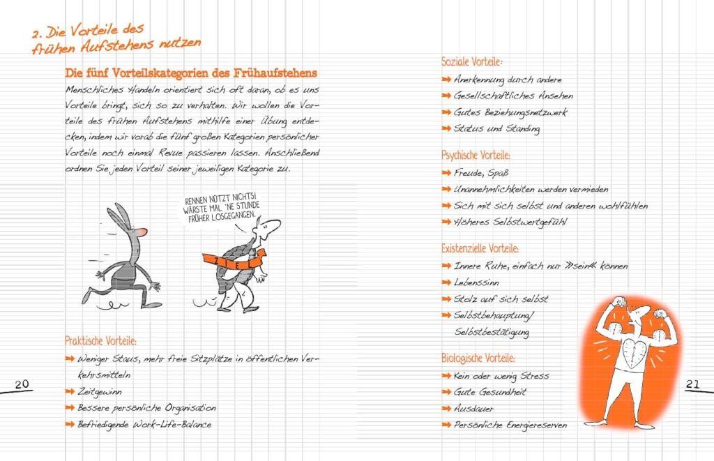 Beispielinhalt (Bild) Das kleine Übungsheft - Steh auf, dein Leben wartet!