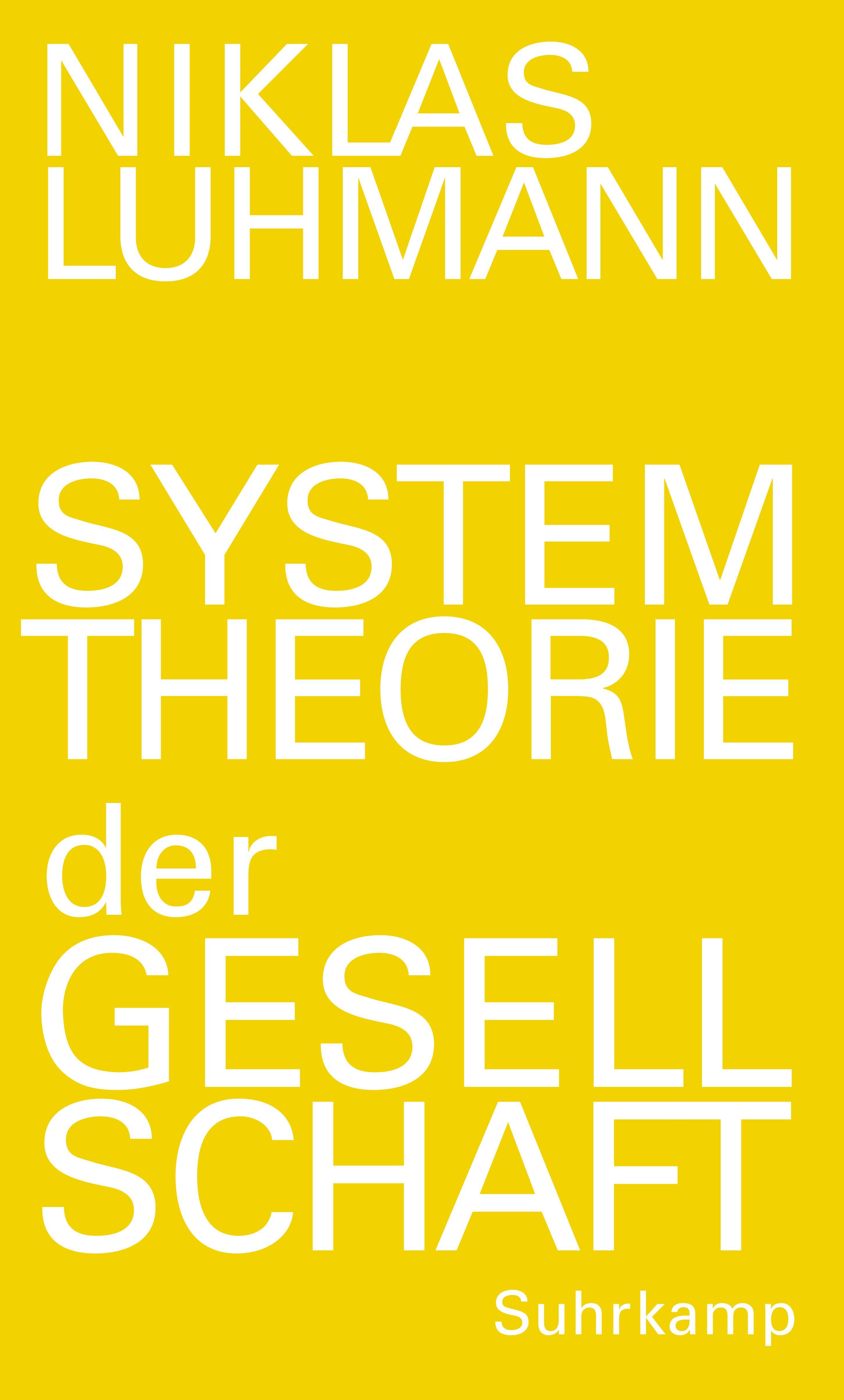 Vorderes Coverbild Systemtheorie der Gesellschaft