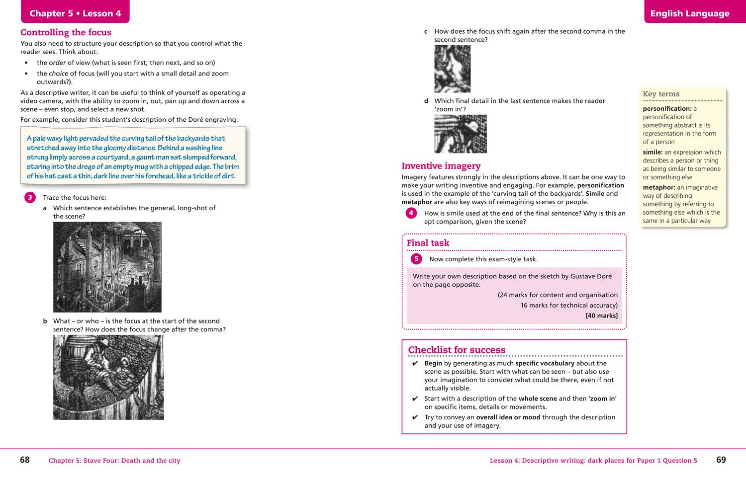 Beispielinhalt (Bild) AQA GCSE (9-1) English Literature and Language - A Christmas Carol