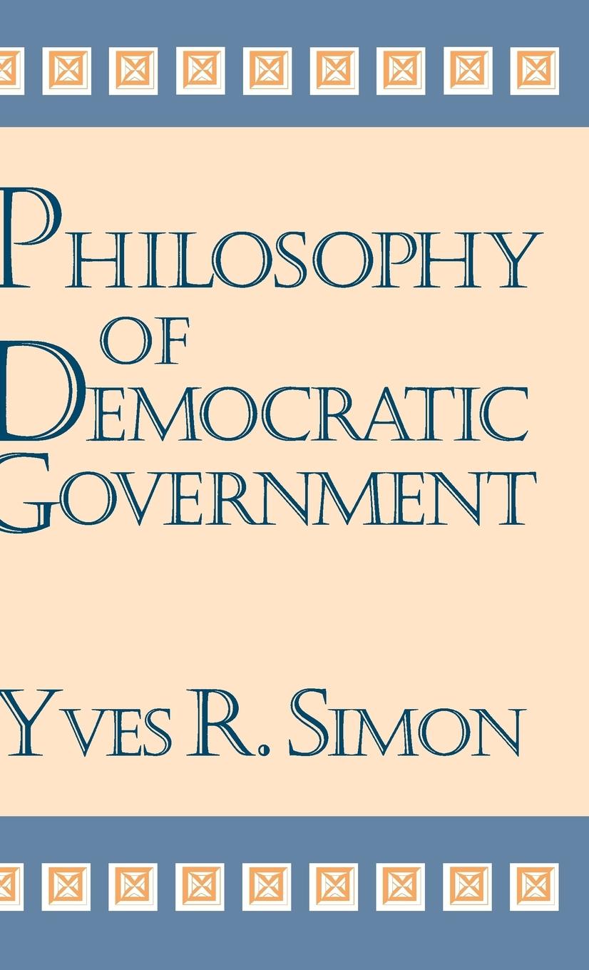 Vorderes Coverbild Philosophy of Democratic Government