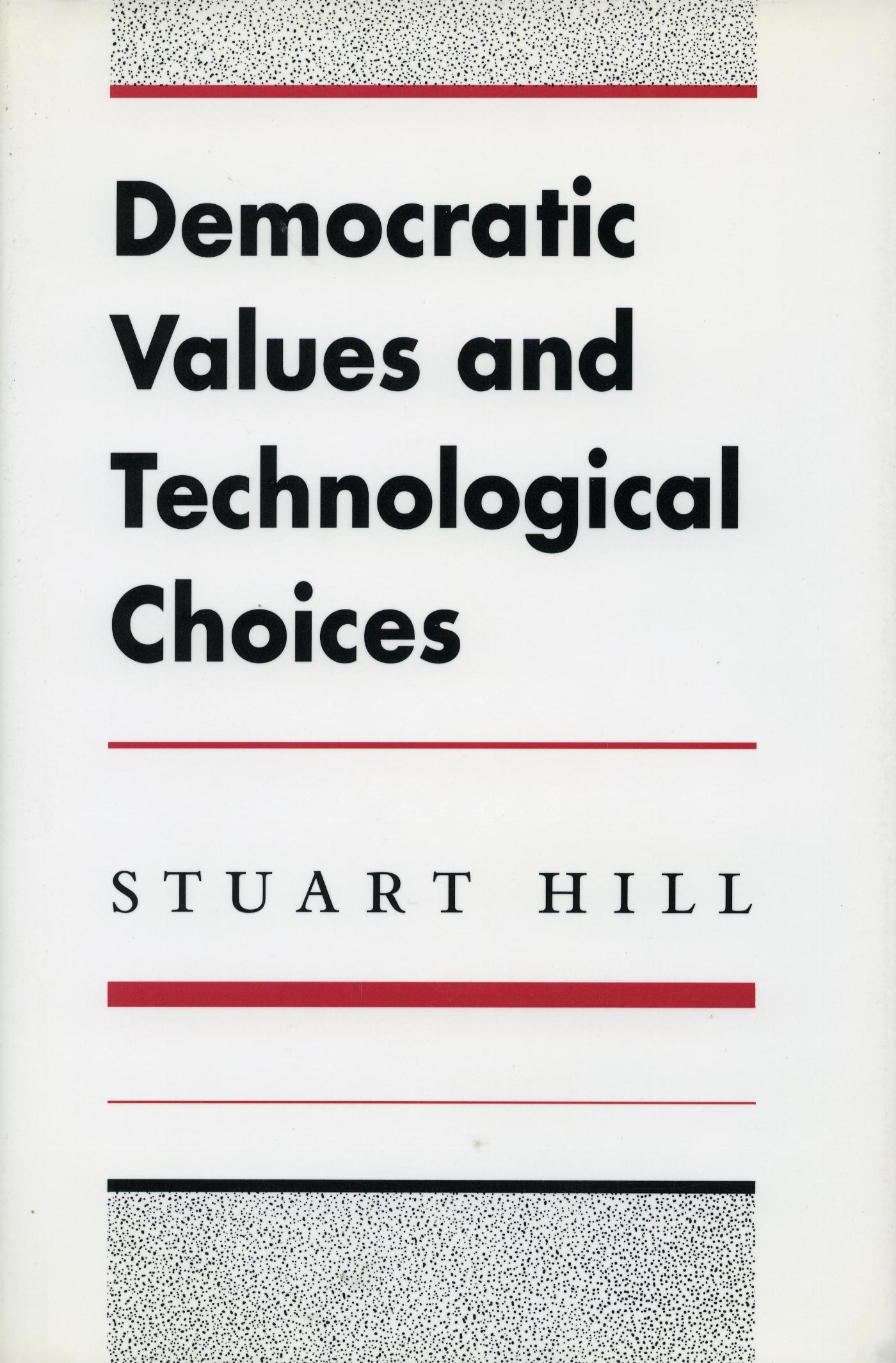 Vorderes Coverbild Democratic Values and Technological Choices