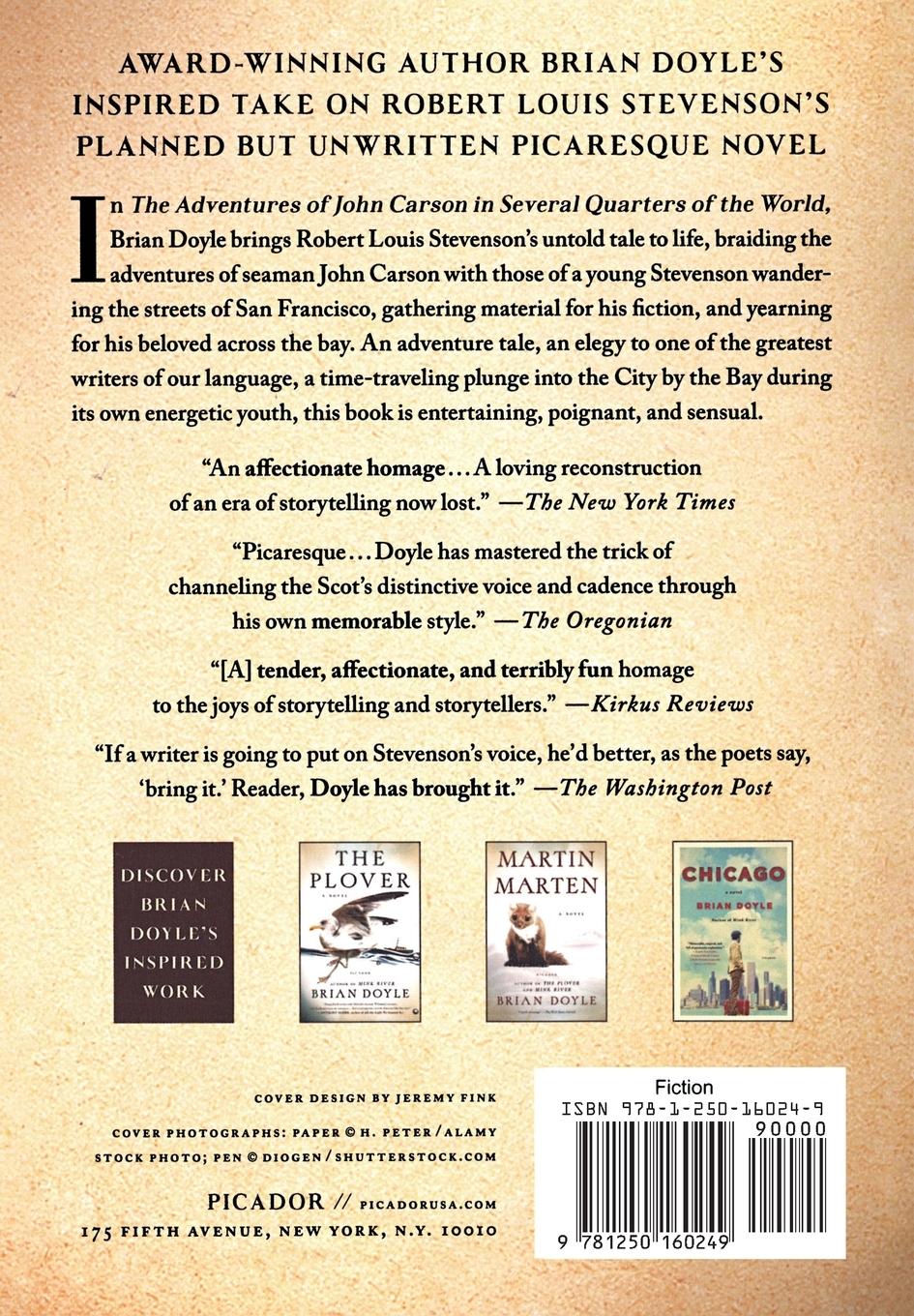 Rückseitencover Adventures of John Carson in Several Quarters of the World