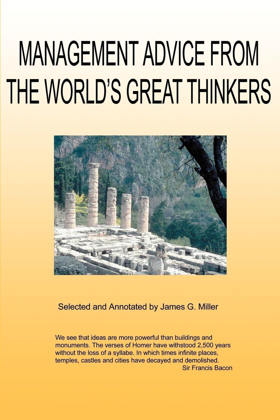 Vorderes Coverbild Management Advice from the World's Great Thinkers
