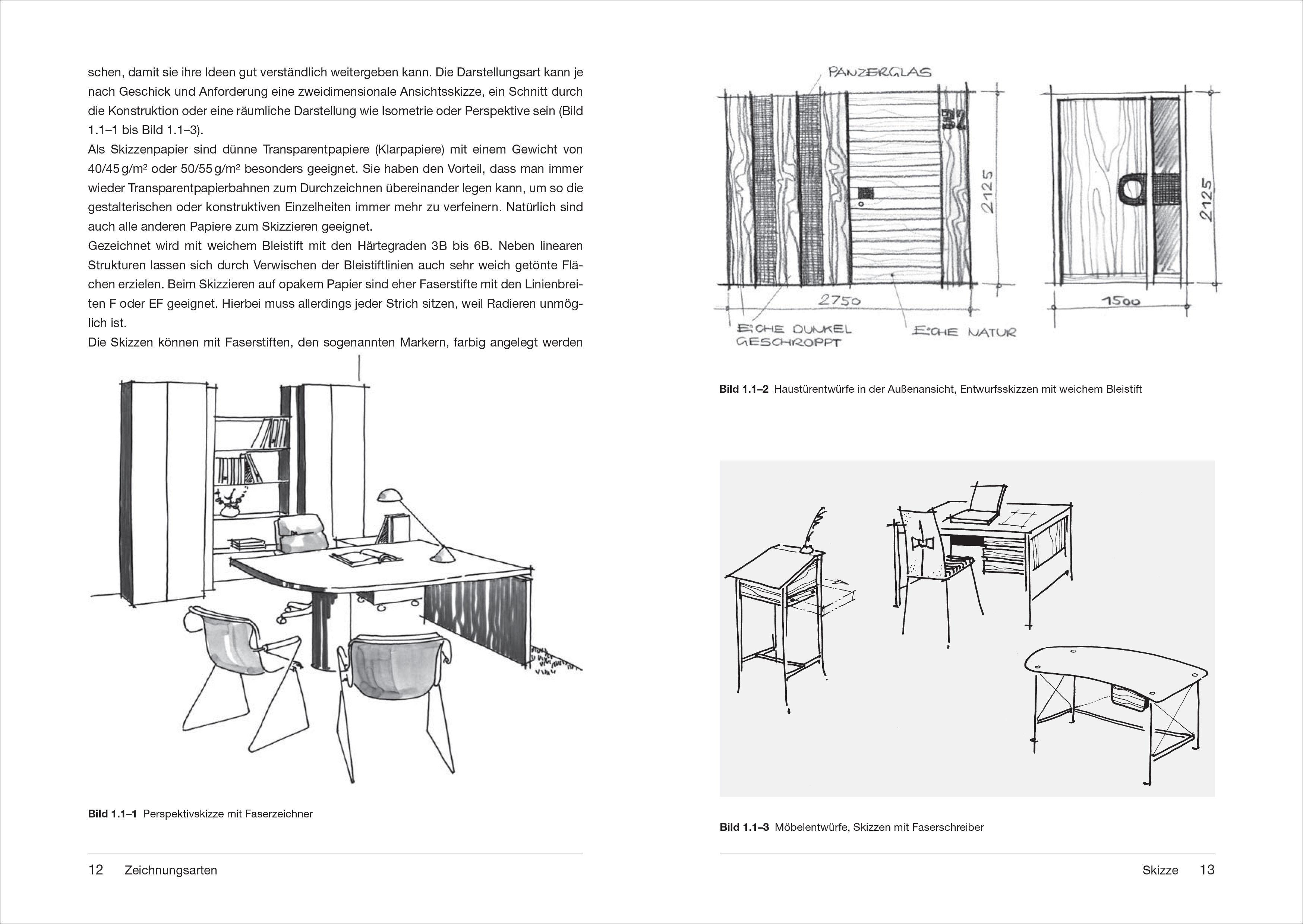 Beispielinhalt (Bild) Handbuch technisches Zeichnen und Entwerfen