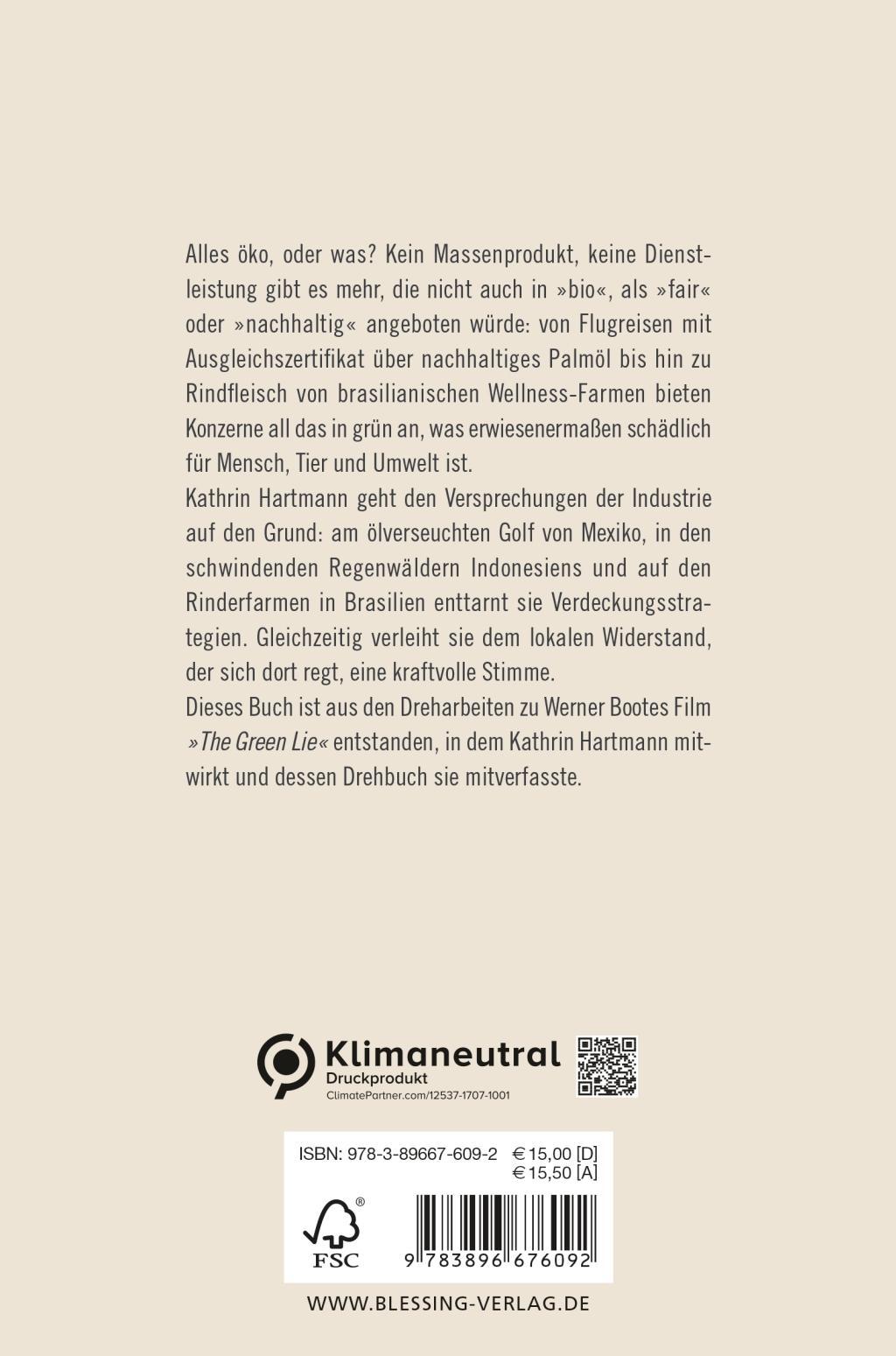 Beispielinhalt (Bild) Die grüne Lüge