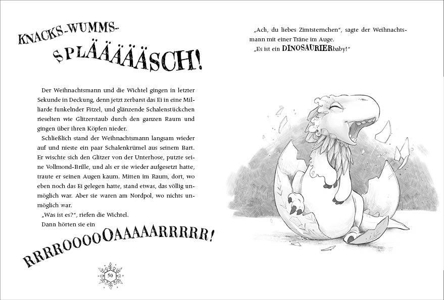 Beispielinhalt (Bild) Der Weihnachtosaurus