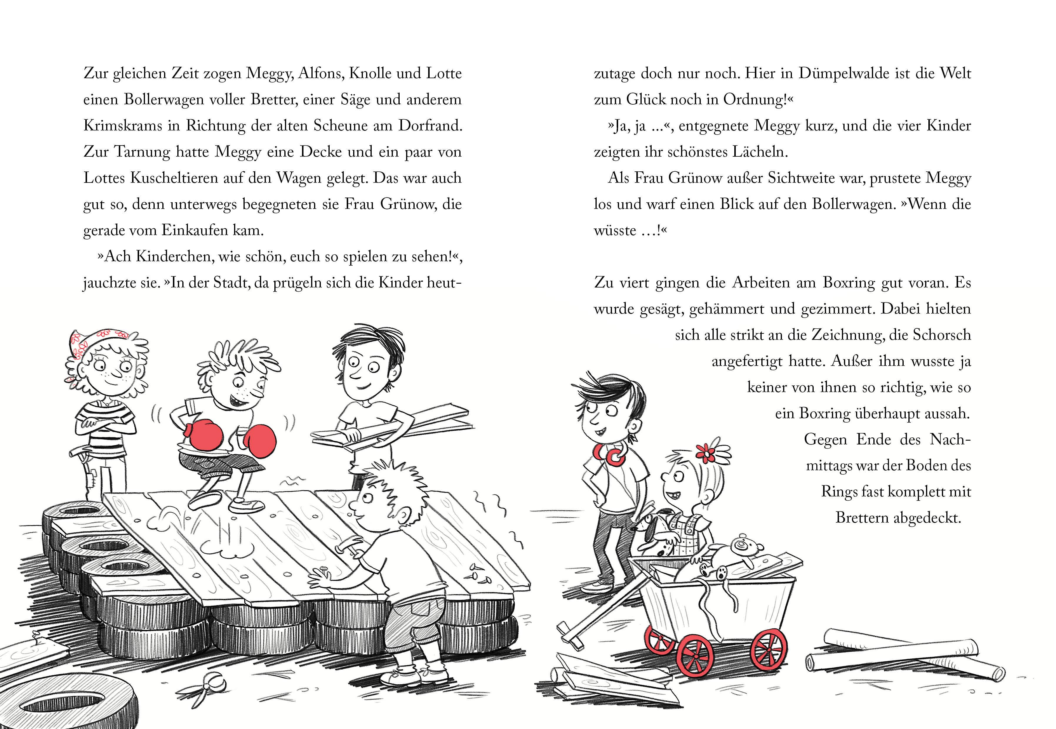 Beispielinhalt (Bild) Die Heuhaufen-Halunken - Volle Faust aufs Hühnerauge