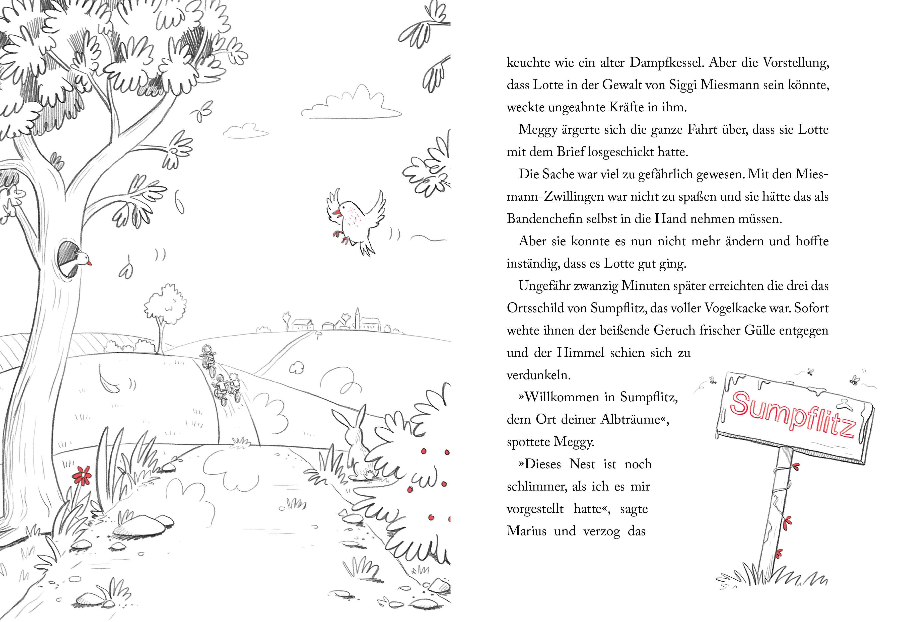 Beispielinhalt (Bild) Die Heuhaufen-Halunken - Volle Faust aufs Hühnerauge