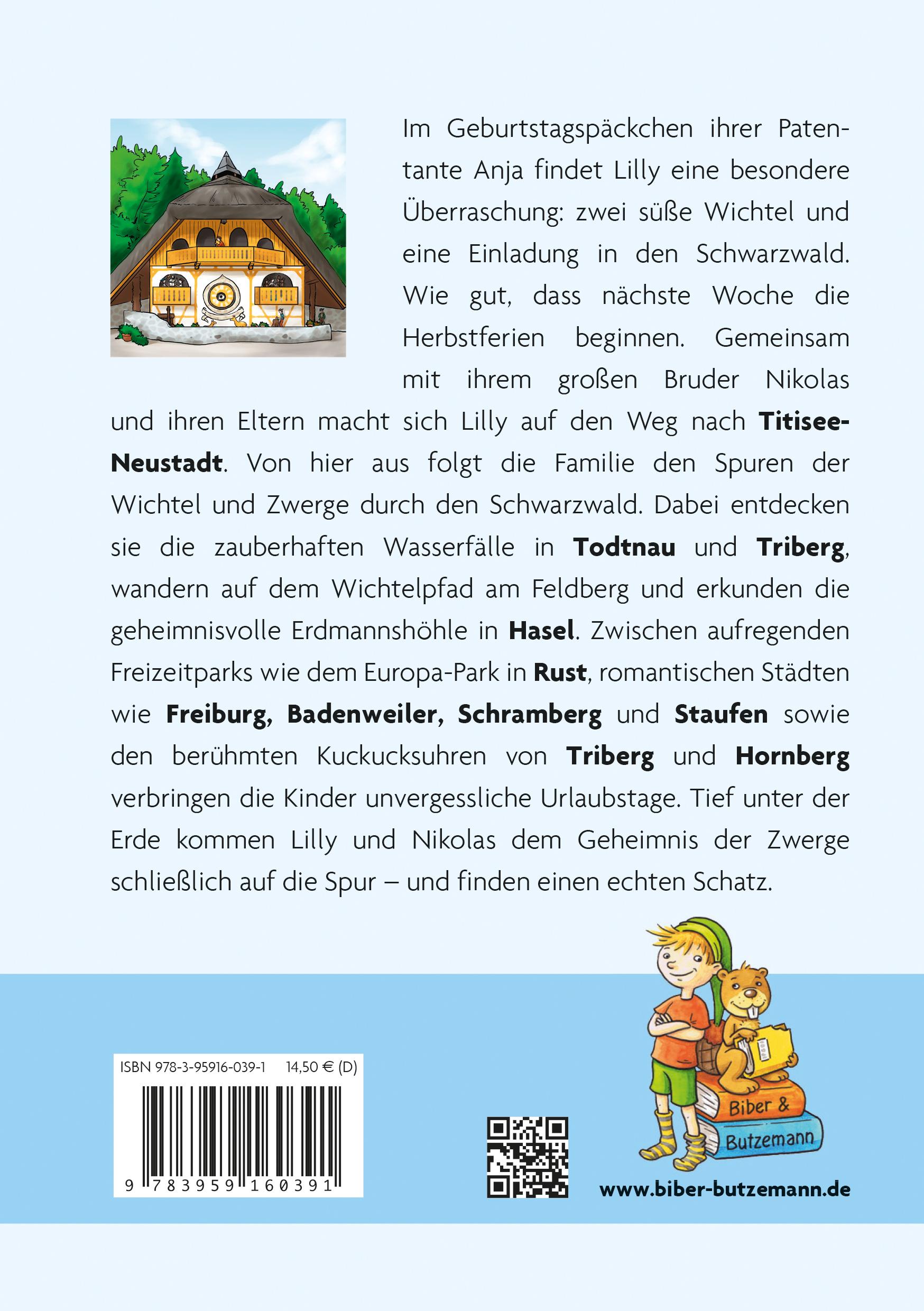 Rückseitencover Abenteuer im Schwarzwald - Lilly, Nikolas und das Geheimnis der Zwerge