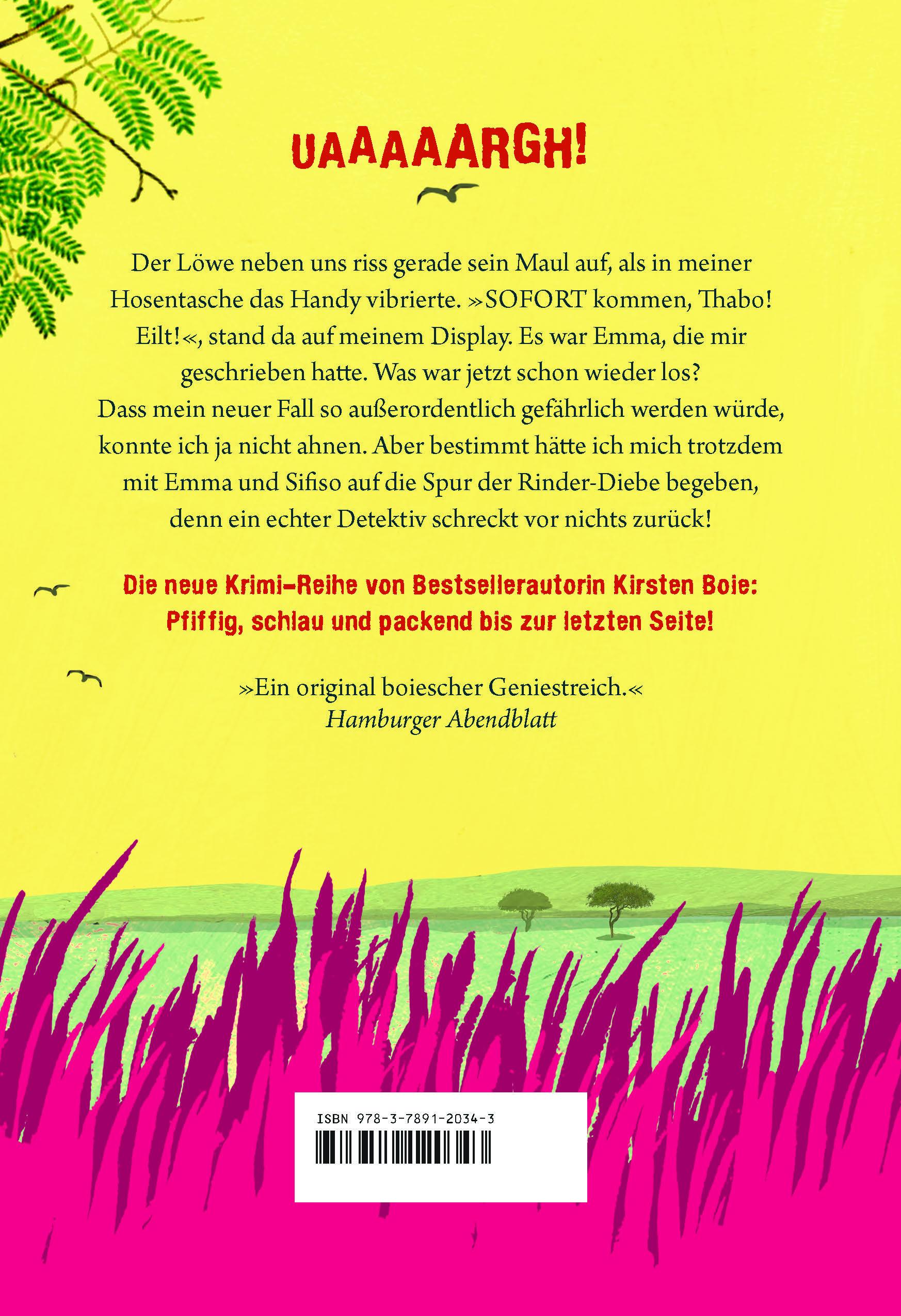 Rückseitencover Thabo. Detektiv und Gentleman 03. Der Rinder-Dieb