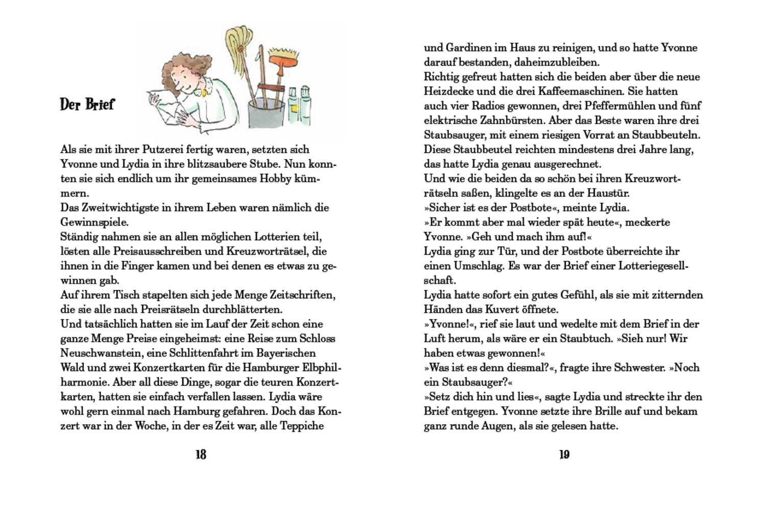 Beispielinhalt (Bild) Die Olchis und das Schrumpfpulver