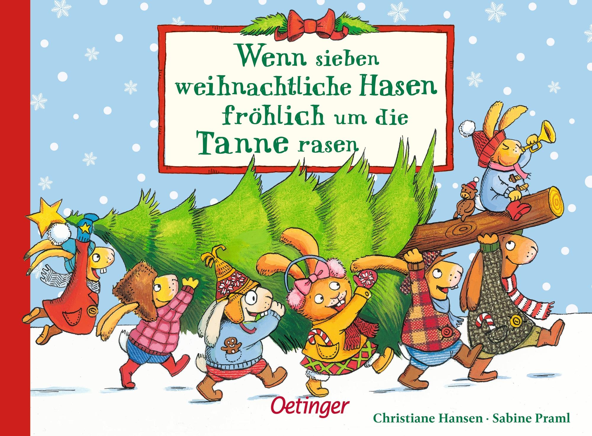 Vorderes Coverbild Wenn sieben weihnachtliche Hasen fröhlich um die Tanne rasen