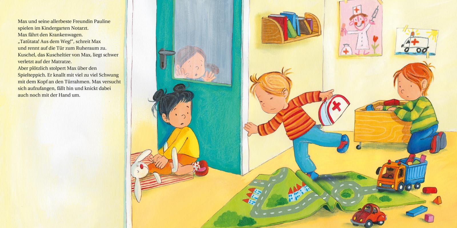 Beispielinhalt (Bild) LESEMAUS 64: Max im Krankenhaus