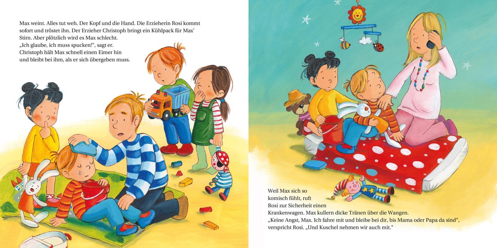 Beispielinhalt (Bild) LESEMAUS 64: Max im Krankenhaus