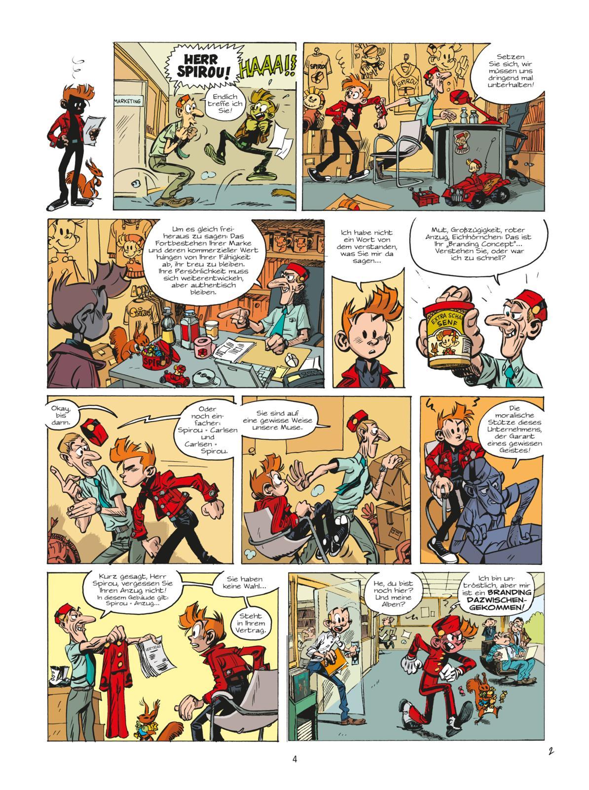 Beispielinhalt (Bild) Spirou und Fantasio Spezial 24: Short Stories